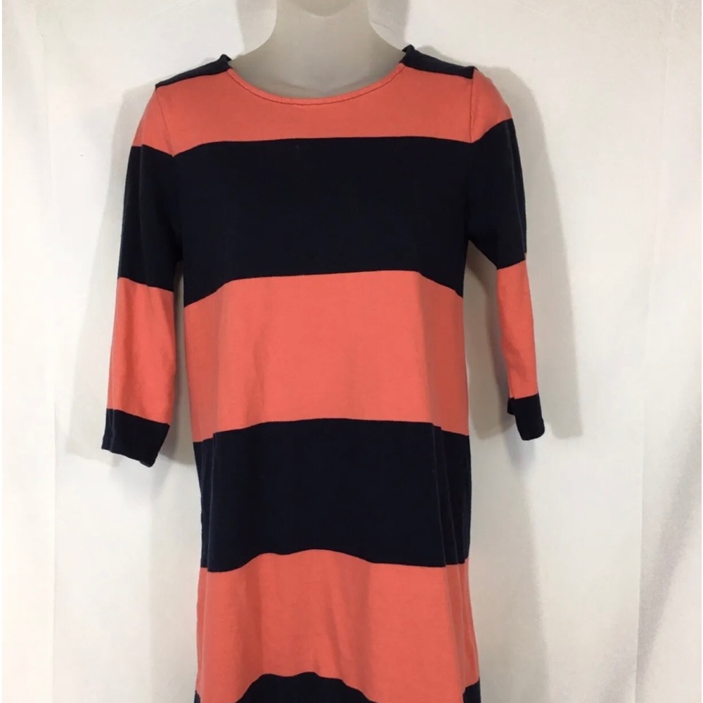 COPY - Tommy Hilfiger Striped T-shirt Dress Size Medium Navy Coral
